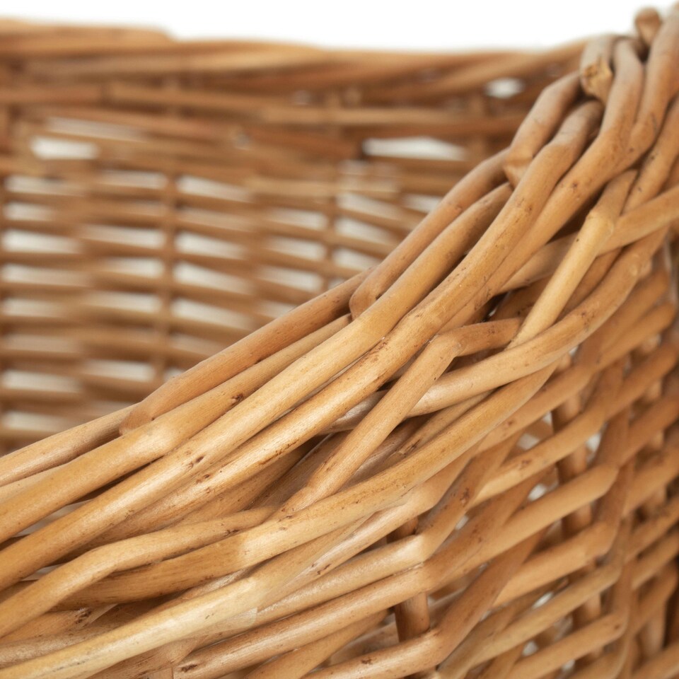 image 1 of Traditional Cookery Wicker Shopper Basket | Brown | Brown | One Size