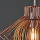 image 2 of ValueLights Disperse Geometric Design Copper Wire Basket Cage Ceiling Pendant Light Shade
