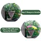 image 6 of Marco Paul Brown Rattan Cone Hanging Basket 12" | Brown