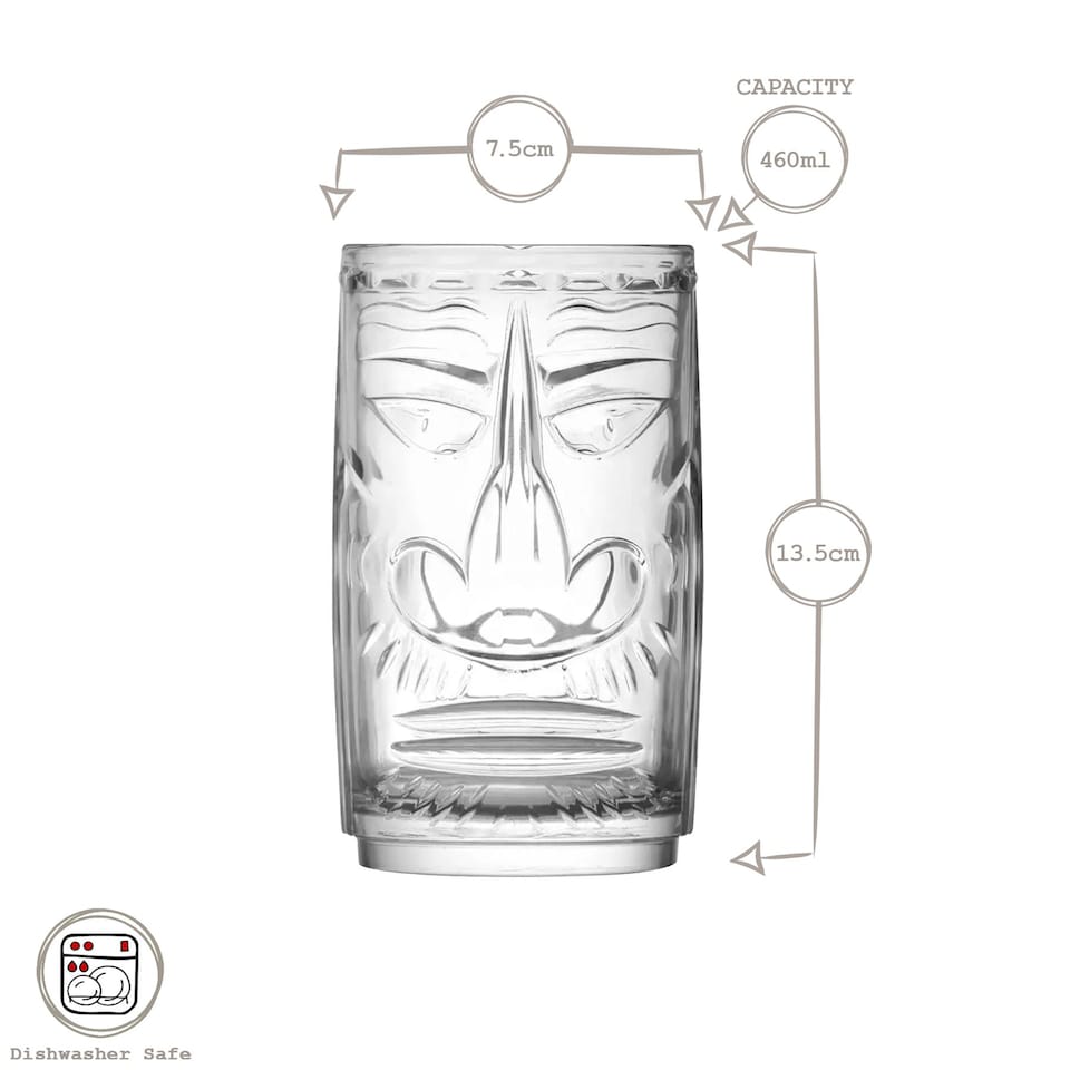 image 1 of RCR Crystal Tiki Sardinia Highball Glasses - 460ml - Pack of 8