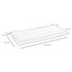 image 7 of Outsunny Garden Bench Cushion 2 Seater Seat Pad Indoor& Outdoor Use Black 