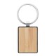 image 3 of MidOcean Bendigo Rectangular Bamboo Keyring - Wood - One Size