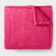 image 4 of OHS Teddy Fleece Soft Warm Plush Cosy Plain Dyed Throw Over Bed Blanket, 125x150cm (Copy) Pink | Hot Pink