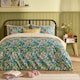 image 1 of Furn Emerie Floral Reversible Duvet Cover Set | Blue | Navy