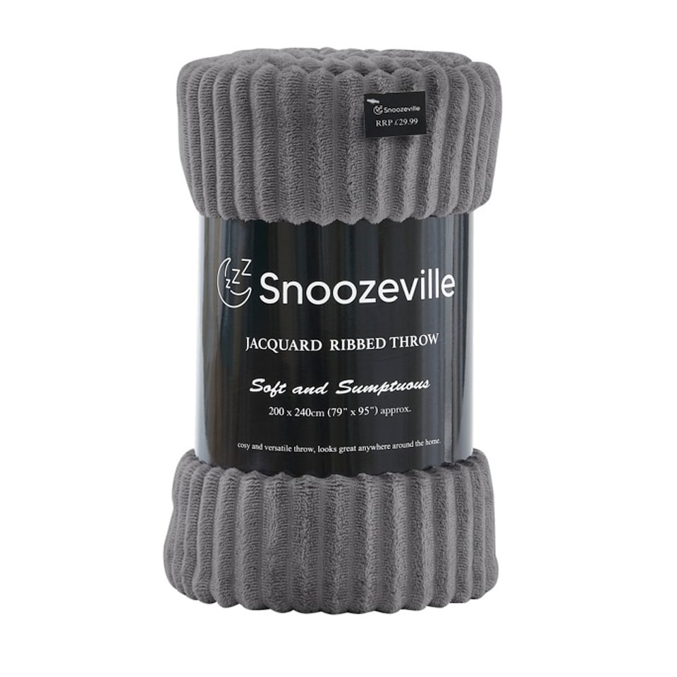 image 1 of Large Ribbed Fleece Throw Blanket – Supersoft, Cosy & Stylish | 200 x 240cm