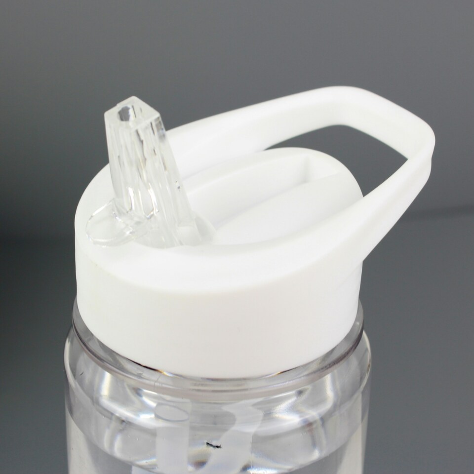 image 1 of Personalised Black 'Hydration Tracker' Water Bottle Clear | One Size