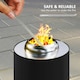 image 10 of Outsunny Stainless Steel Smokeless Wood Burning Firepit Garden Fire Pit