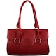 image 1 of London Leathergoods Womens Soft Premium Geunine Leather Large Shoulder / Hand Bag | Red | Red