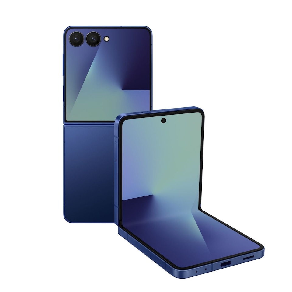 image 1 of Samsung Galaxy Z Flip7 512GB 8GB Blue foldable smartphone