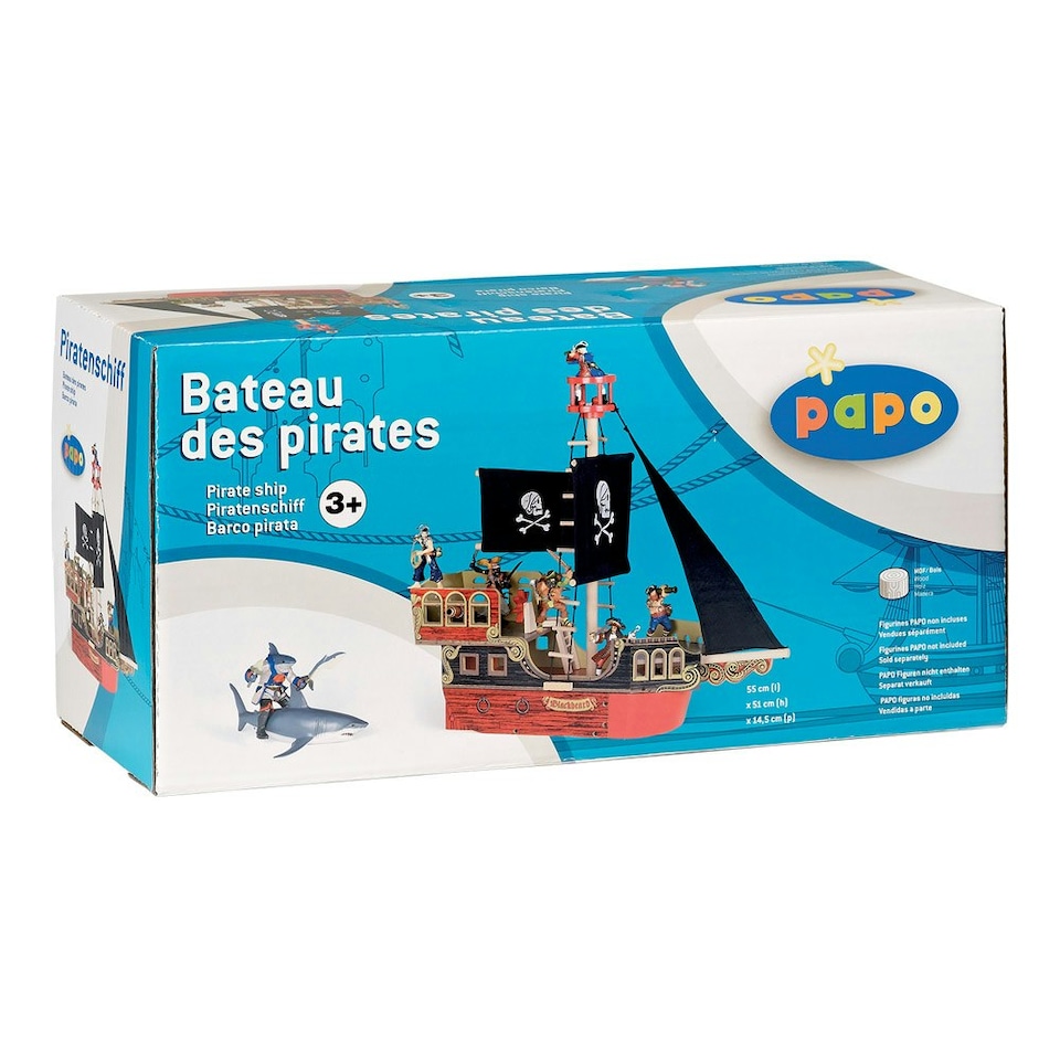 image 1 of PAPO Pirates and Corsairs Pirate Ship Toy Playset