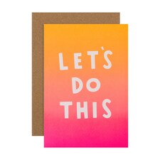 Hallmark Birthday Card - 'Let's Do This' Text Design