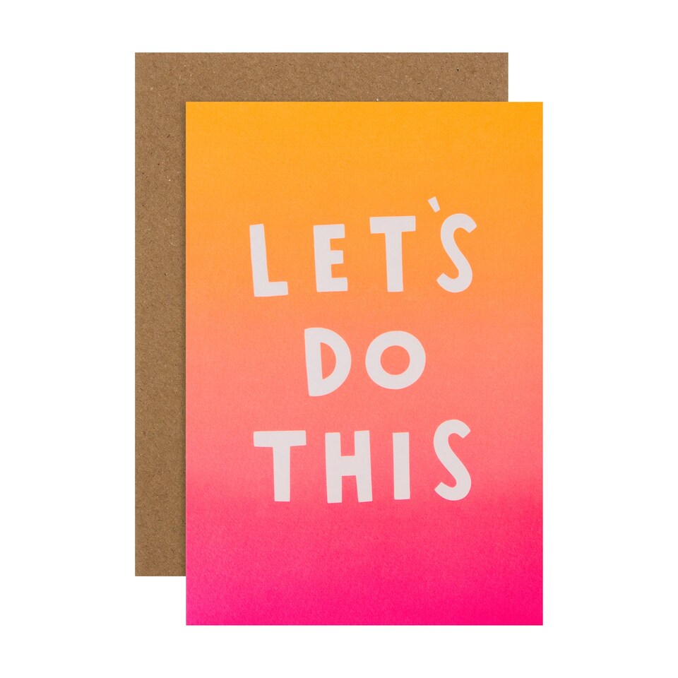 image 1 of Hallmark Birthday Card - 'Let's Do This' Text Design