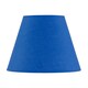 image 2 of Set of 2 Royal Blue Cotton 20cm Diameter Tapered Fabric Lamp Shades | Blue | Medium | 2