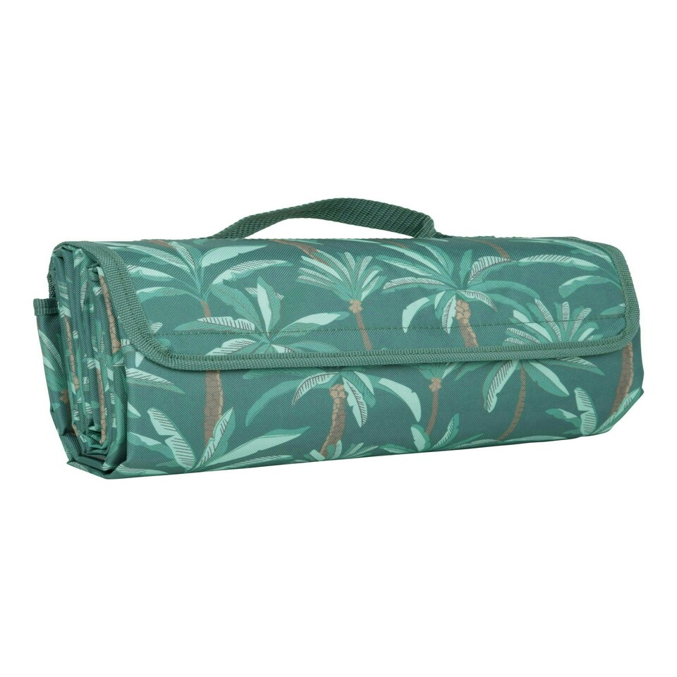 image 1 of Mountain Warehouse Picnic Mat Water Resistant Compact Carry Handle Green | Dark Green | One size