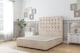 image 1 of Sloomy Alabama Sand Naples Divan Bed Base 4 Drawers With 54 Inch Floor Standing Headboard | Cream | Sand | King | 1