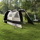 image 2 of Outsunny Blackout Camping Tent with Bedroom & Living Room for 4-5 Person, Black