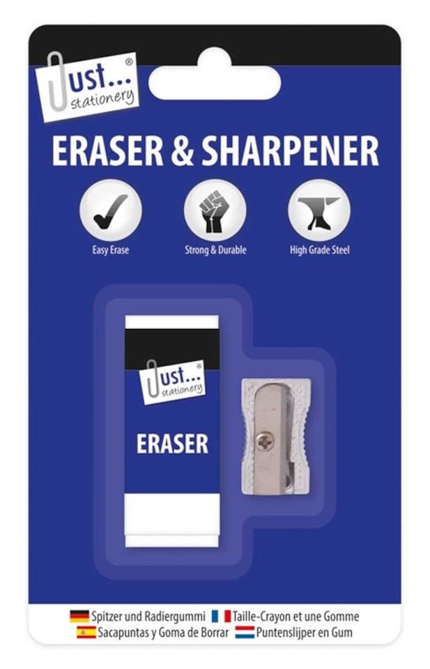 image 1 of Metal Sharpener & Eraser