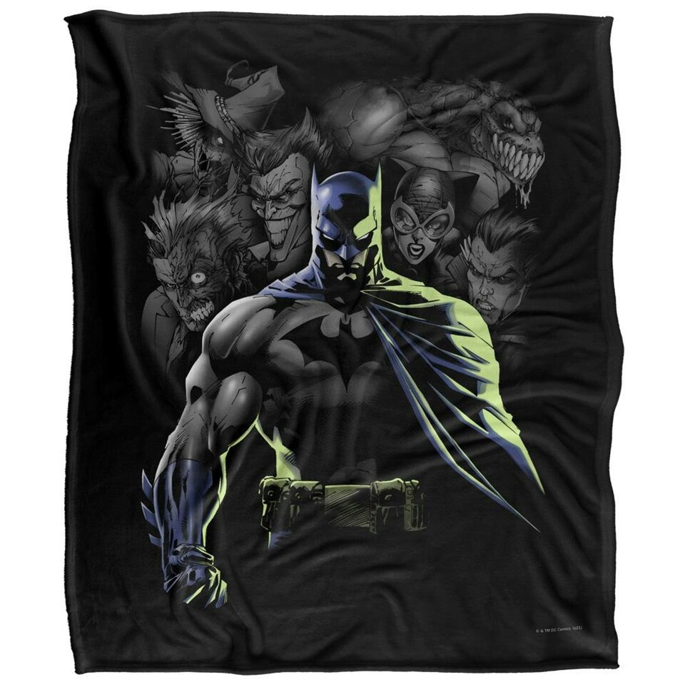 image 1 of Batman Villains Blanket - Multicoloured - One Size Multi