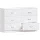 image 9 of Vida Designs Riano 6 Drawer Chest of Drawers Bedroom Storage, White