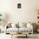 image 3 of ValueLights Modern Gloss Black New York Skyline Ceiling Pendant Shade