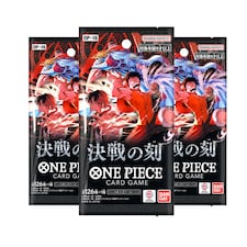 One Piece Card Game OP-16 The Time of Battle Japanese 3-Pack Booster Bundle