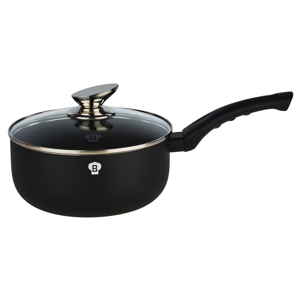 image 1 of 21 Pcs Blauman Cookware Pots Grill Pans with Soft Touch Handles & Kitchen Tool Set | Black | Black Matt | 21
