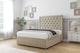 image 3 of Sloomy Montana Almond Coniston Divan Bed Base No Drawers With 26 Inch Strutted Headboard | Cream | Almond | Single | 1