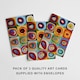 image 3 of Wassily Kandinsky Colour Study Greeting Card Abstract Art Set of 3 Blank Inside