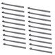 image 1 of Trailer Tailgate Strap Hinge Self Colour 12.5mm Pin Weld On 460mm Long 20pc Grey