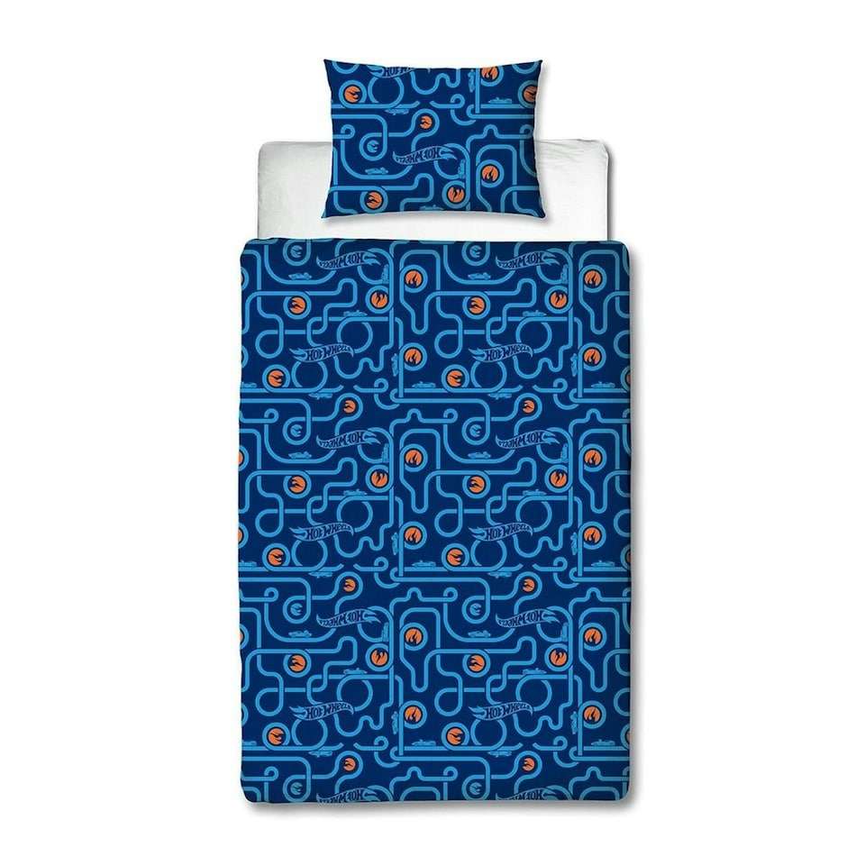 image 1 of Hot Wheels Beast Reversible Duvet Cover Set - Blue/Multicoloured - Single Multi | Single