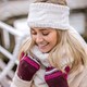 image 3 of Ladies Cable Knitted Fleece Lined Thermal Winter Ear Warmer Headband Grey