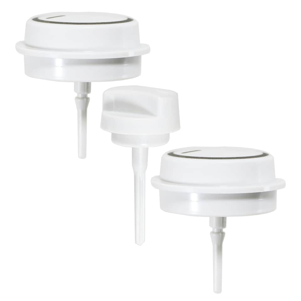 image 1 of SPARES2GO Control Knobs Kit for Vaillant ecoTEC Plus VIH VU VUI VUW Boiler (Pack of 3)