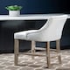 image 3 of Interiors by Premier White Bar Stool with High Back, Velvet Seat Breakfast Bar Chair, Kitchen Stool with Footrest, Chair for Bar