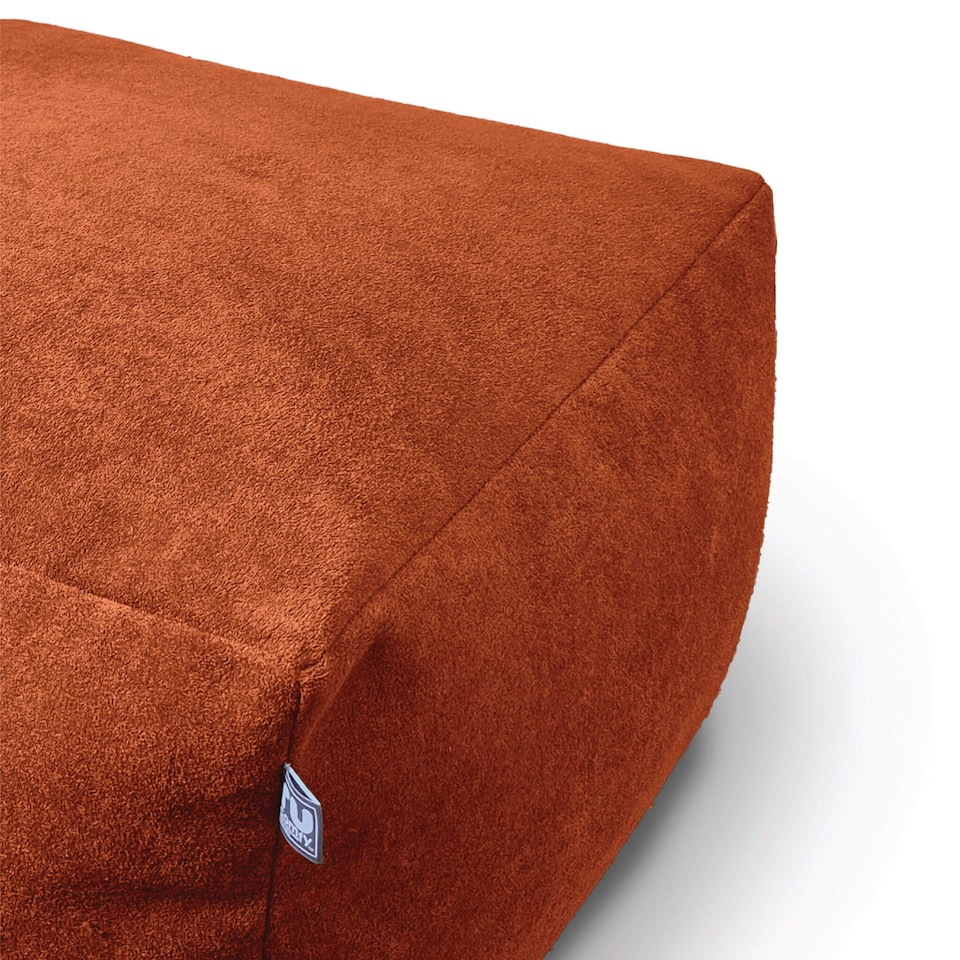 image 1 of rucomfy Indoor Large Ottoman Pouffe - Plush Velora Bean Bag Footstool