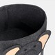 image 2 of OHS Kids Round Elephant Felt Toy Storage Organiser Basket - Charcoal