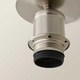 image 5 of ValueLights Shaw Brushed Chrome Flush Ceiling Pendant Lamp holder | Chrome