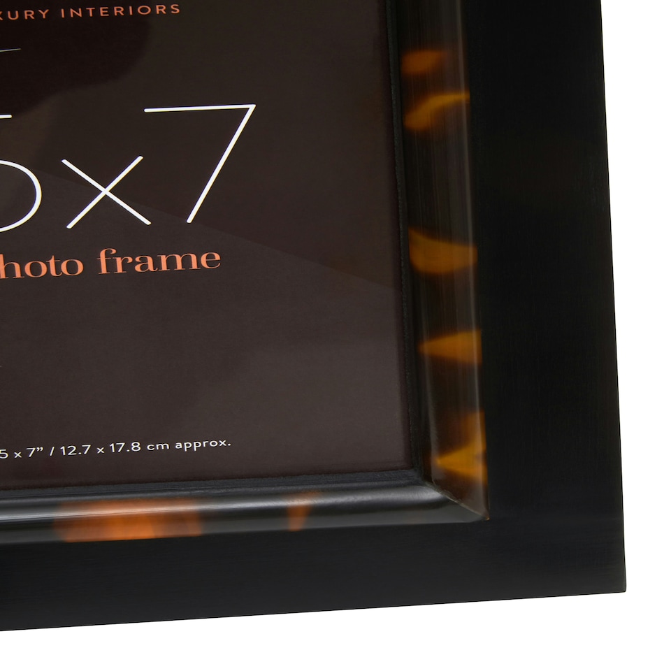 image 1 of Roma 5 x 7 Inch Tortoise Shell Photo Frame Black | One Size