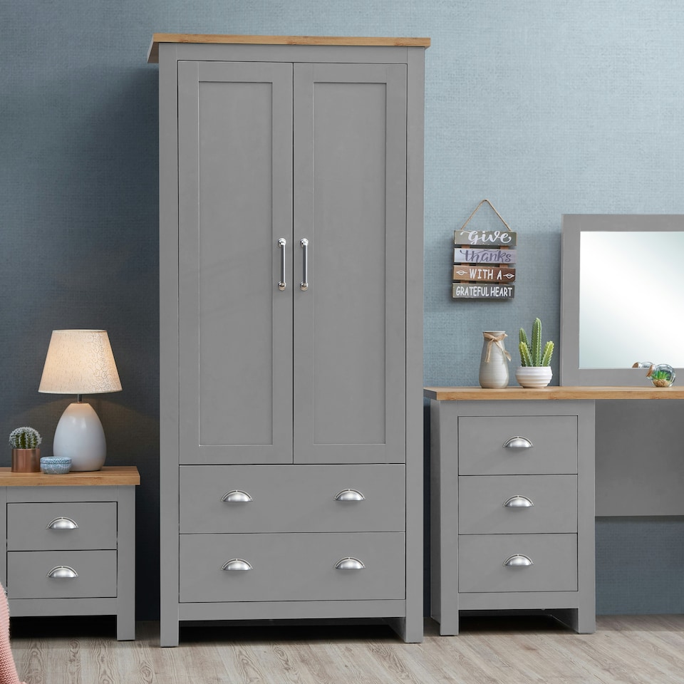 image 1 of 2 Door Wardrobe with 2 Drawers