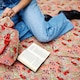 image 6 of Signare Picnic Blanket - Wild Strawberry Tapestry Pink