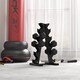 image 2 of HOMCOM Hexagonal Dumbbells Kit Weight Lifting Exercise for Home Fitness 2x5kg