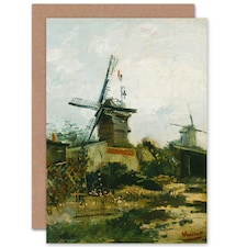Vincent Van Gogh Windmills On Montmartre Art Card