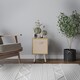 image 3 of Beech 1-Drawer Cube Shelving Unit with Scandinavian Legs | Cream | Beige & Pine | 1