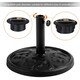image 4 of Yaheetech 44.5 cm Outdoor Patio Heavy Duty Market Umbrella Base Stand Black