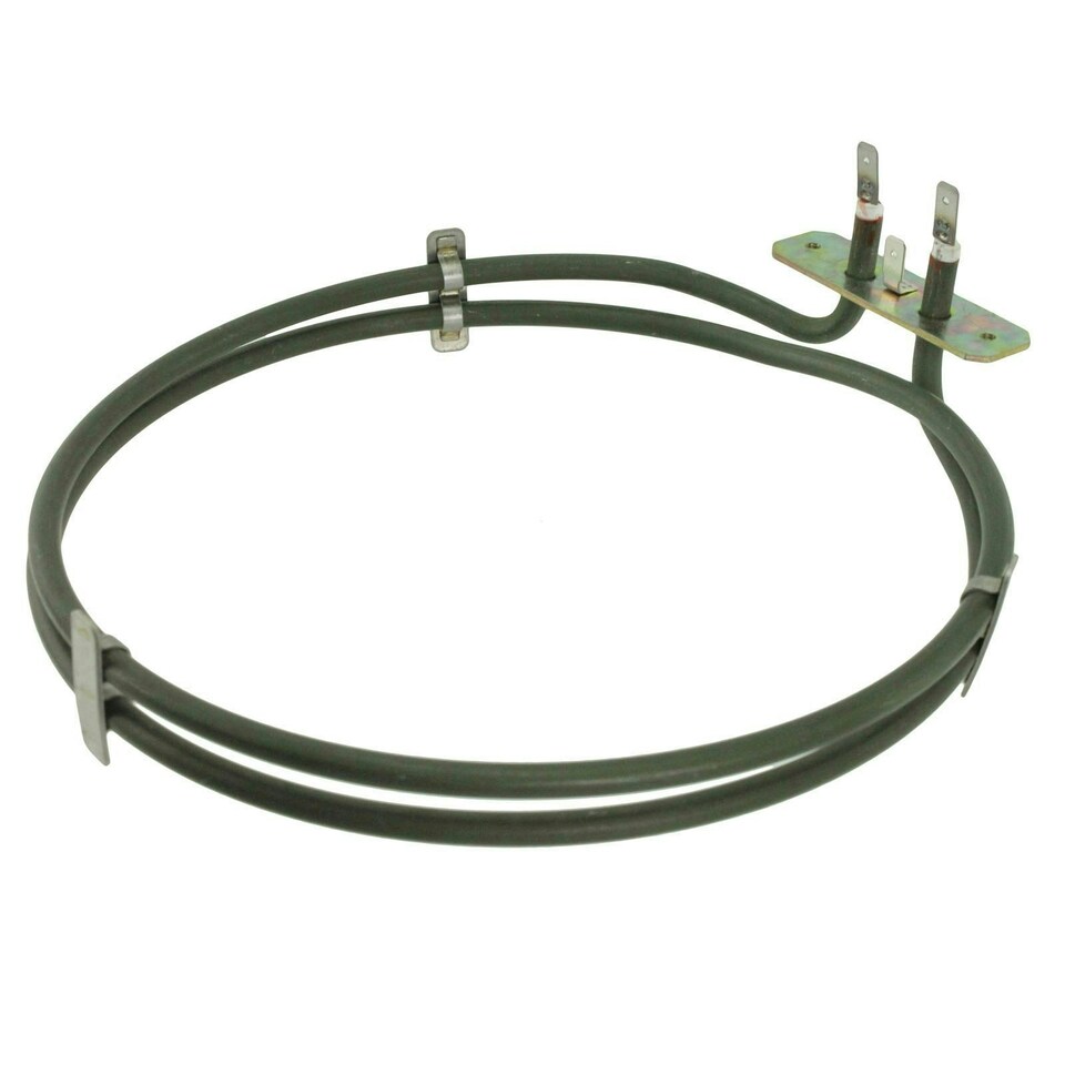 image 1 of SPARES2GO Heating Element compatible with Logik LFTC50A12 LFTC60A12 LFTC60W12 LFSTC50W LMF65SS Fan Oven Cooker (2 Turn, 2100W)