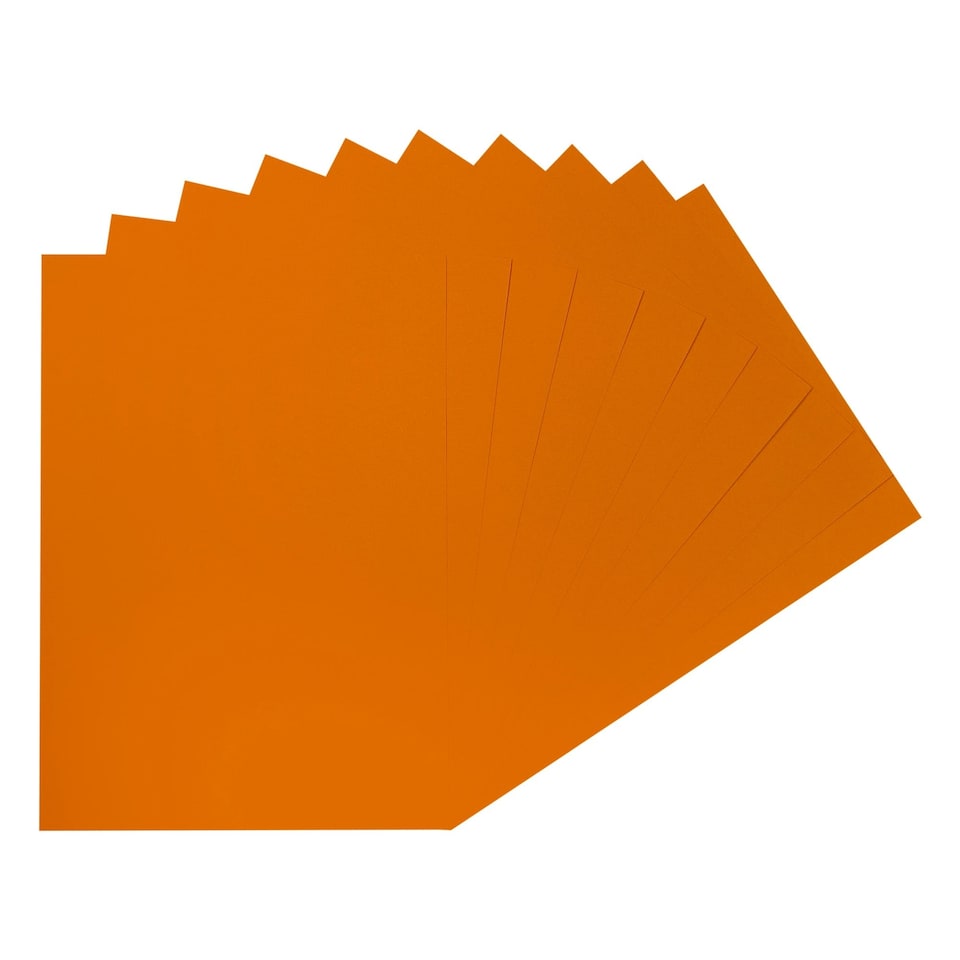 image 1 of Pack of 100 A4 Coloured Paper 75gsm Sheets | Orange | A4 | 1