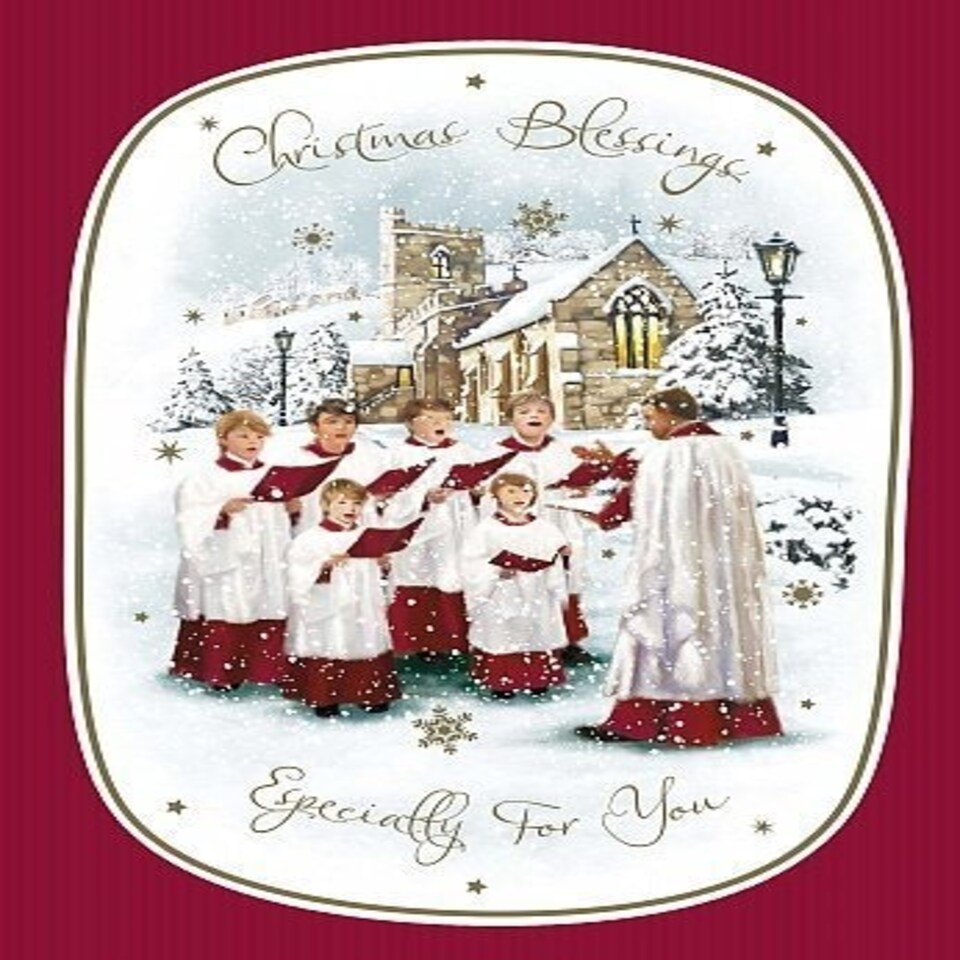 image 1 of Traditional Religious Blessing Especially For You Christmas Greeting Card....