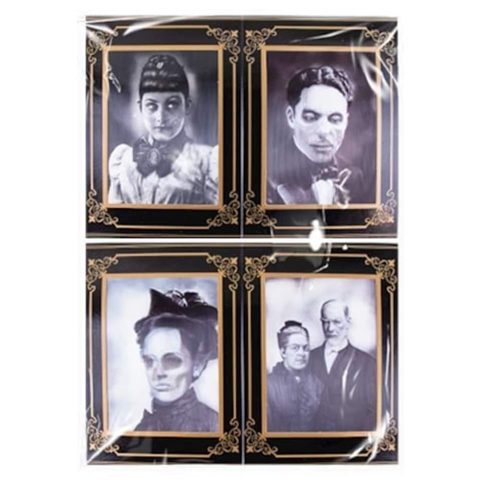 Halloween Lenticular Holographic Horror Photo Frames 26cm - Pack of 4