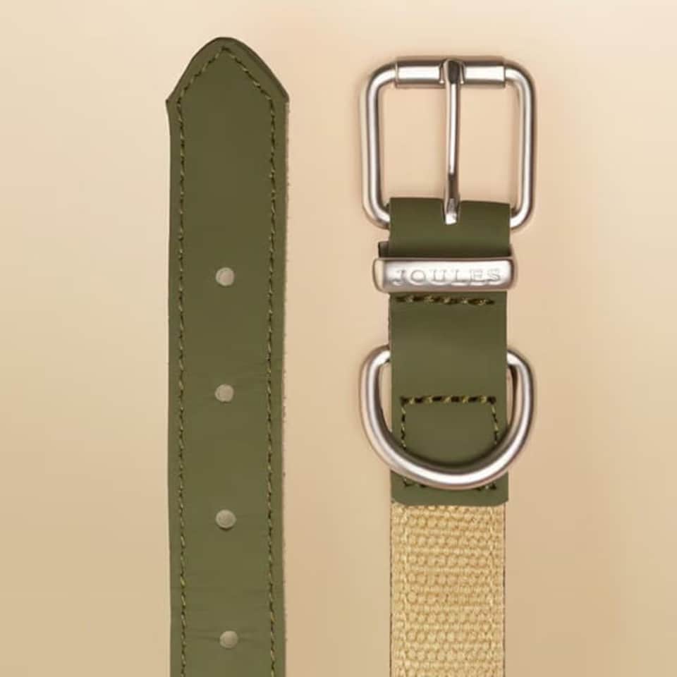 image 1 of Joules Medium Khaki Dog Collar