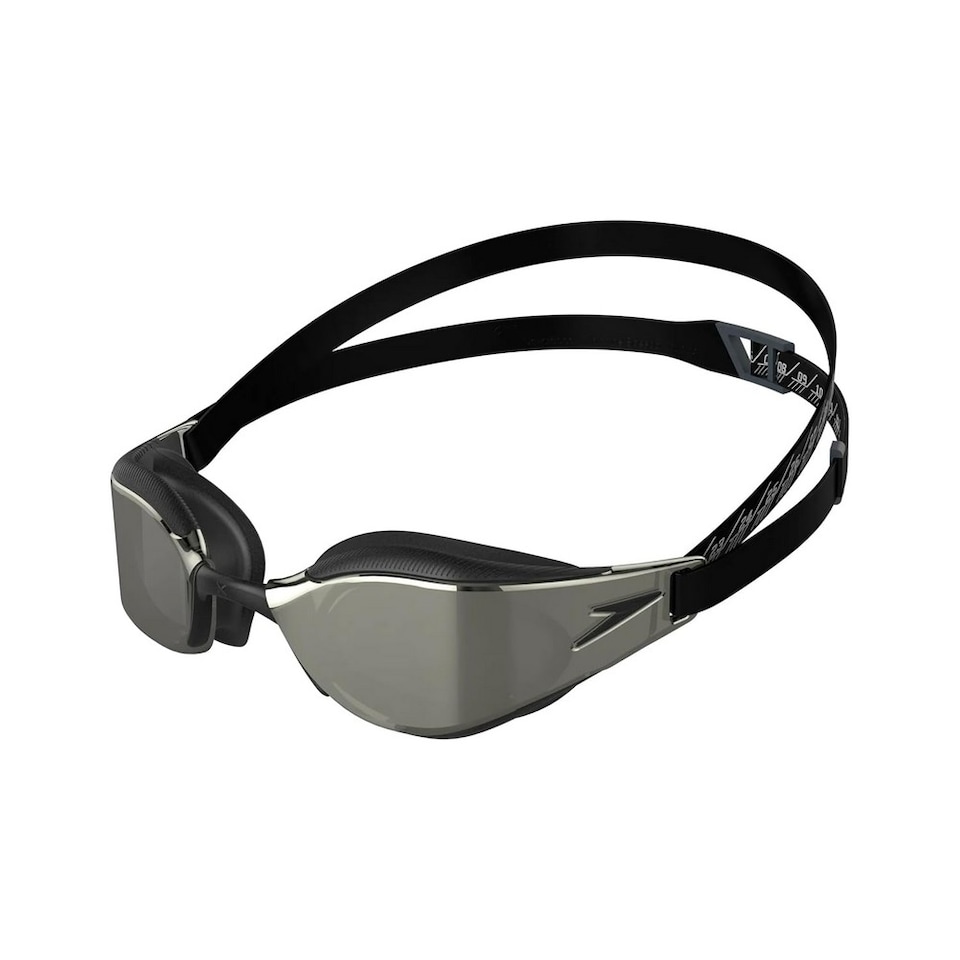 image 1 of Speedo Unisex Adult Fastskin Hyper Elite Swimming Goggles | Black | Black/Oxid Grey/Chrome | One Size | 1