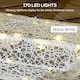 image 3 of Outsunny Light Up Reindeer and Sleigh Christmas Decoration, Outdoor Lighted Deer Xmas Decor with 170 LED Lights for Holiday, Lawn, Garden, Yard, White